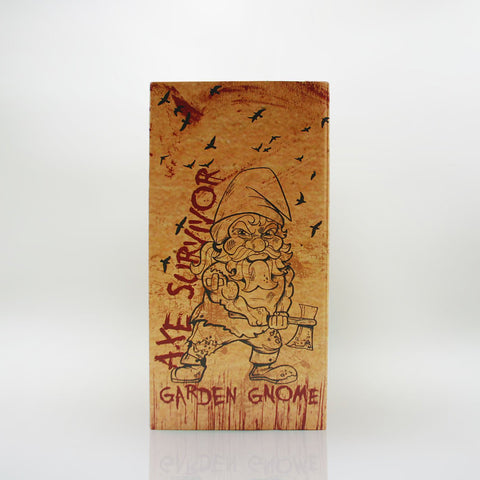 Zombie Survivor Garden Gnome Box Back