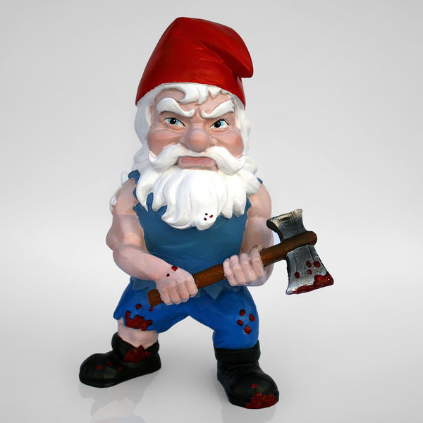 Zombie Survivor Garden Gnome Front