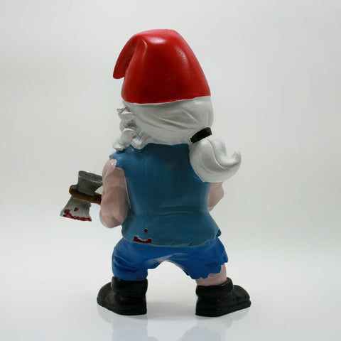 Zombie Survivor Garden Gnome Back